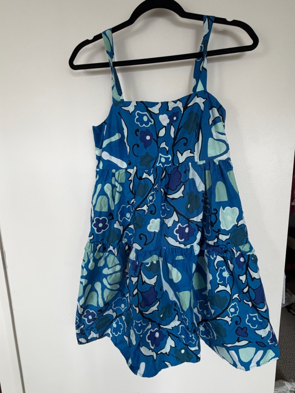 Rhode Blue Floral Tiered woman’s ' Sundress